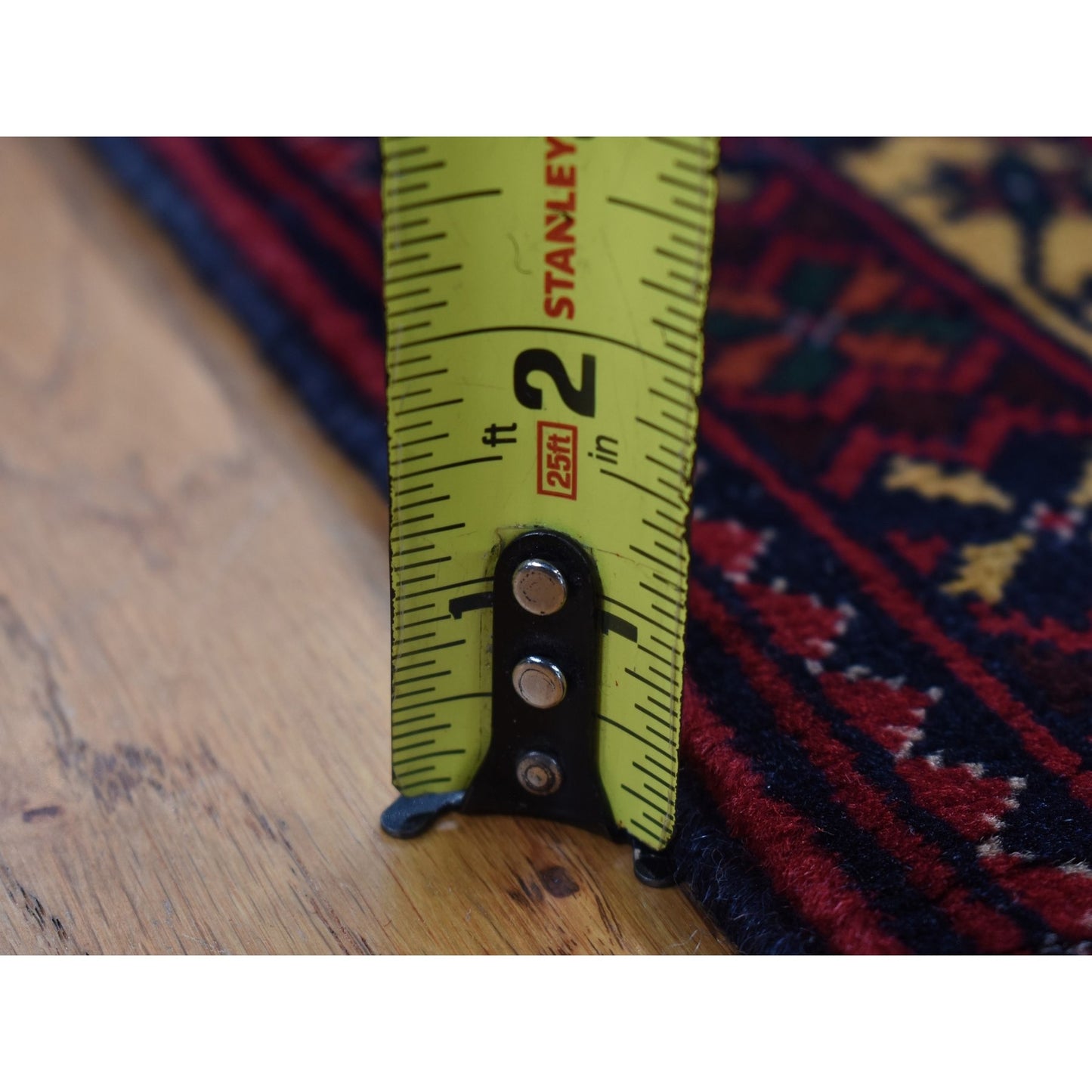 3'X10'2" Red Afghan Khamyab Shiny Wool Hand Knotted Runner Rug