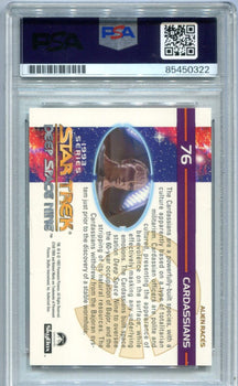 Marc Alaimo 1993 Star Trek Deep Space Nine #76 Psa Authentic Auto Card