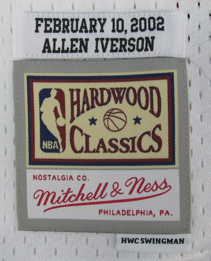 Allen Iverson Hof Autographed Black Mitchell &