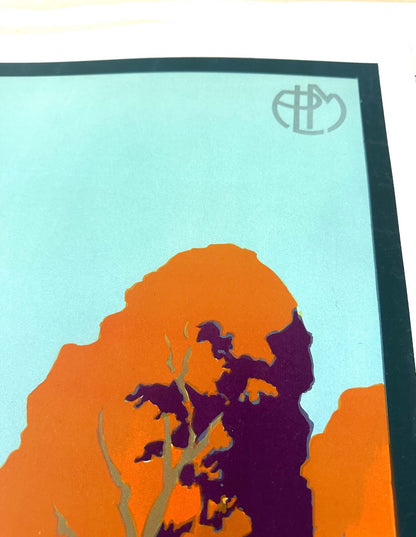 Fontainebleau Avon Julien Lacaze 1930 Authentic Original French Railways Plm