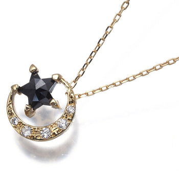 Star Jewelry Necklace Black&Clear Diamond