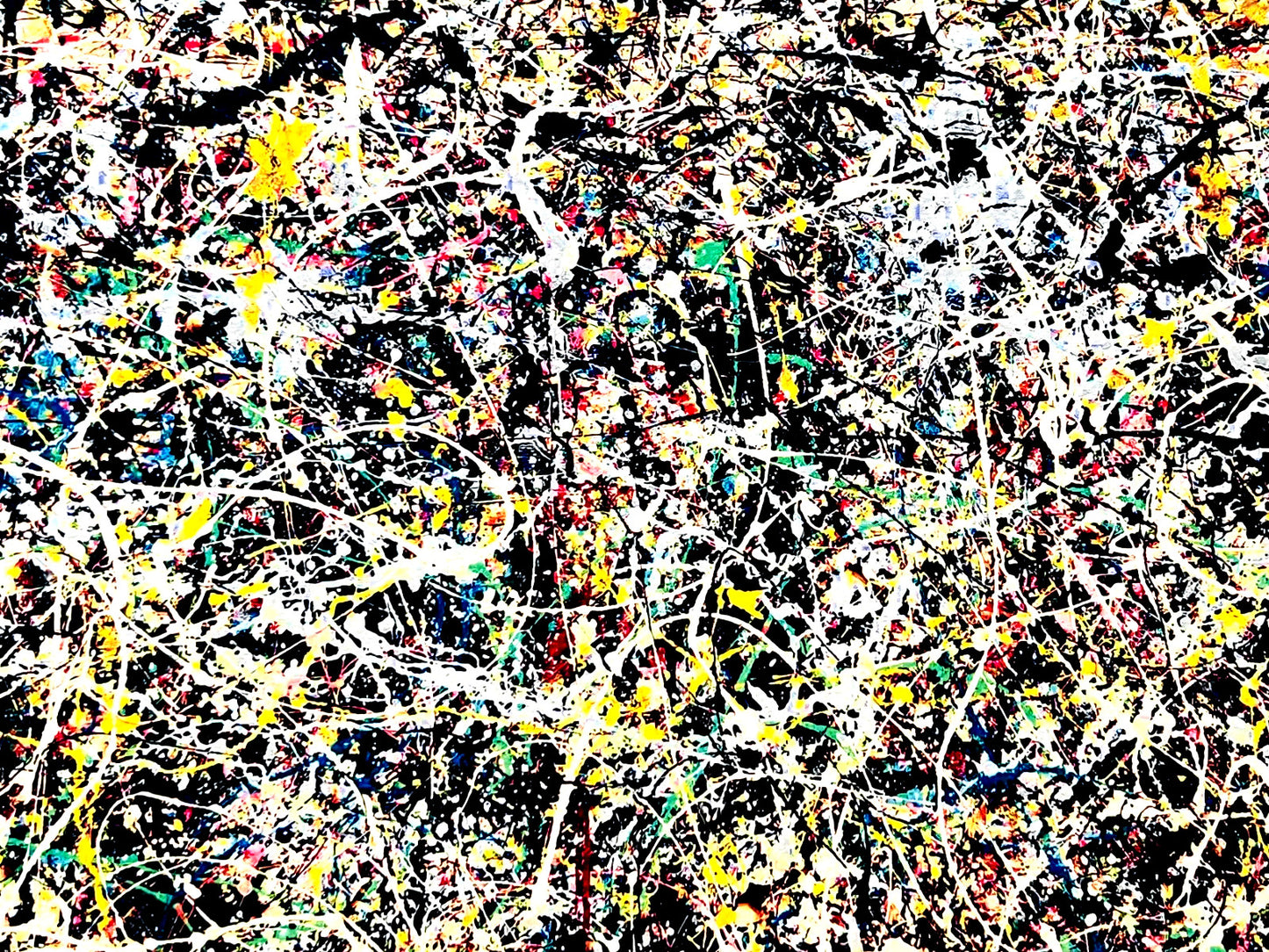 Jackson Pollock Action Painting Coa Signed Numbered A Hand 180