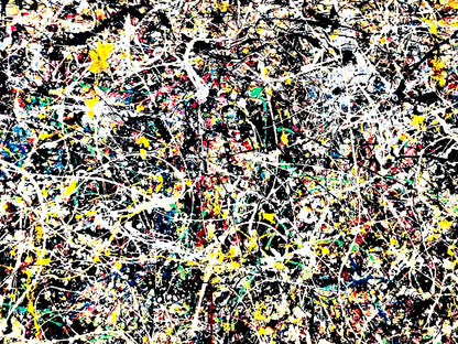 Jackson Pollock Action Painting Coa Signed Numbered A Hand 180