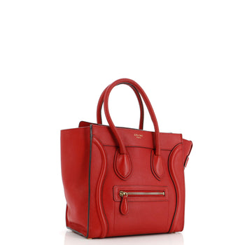 Celine Luggage Bag Grainy Leather Micro