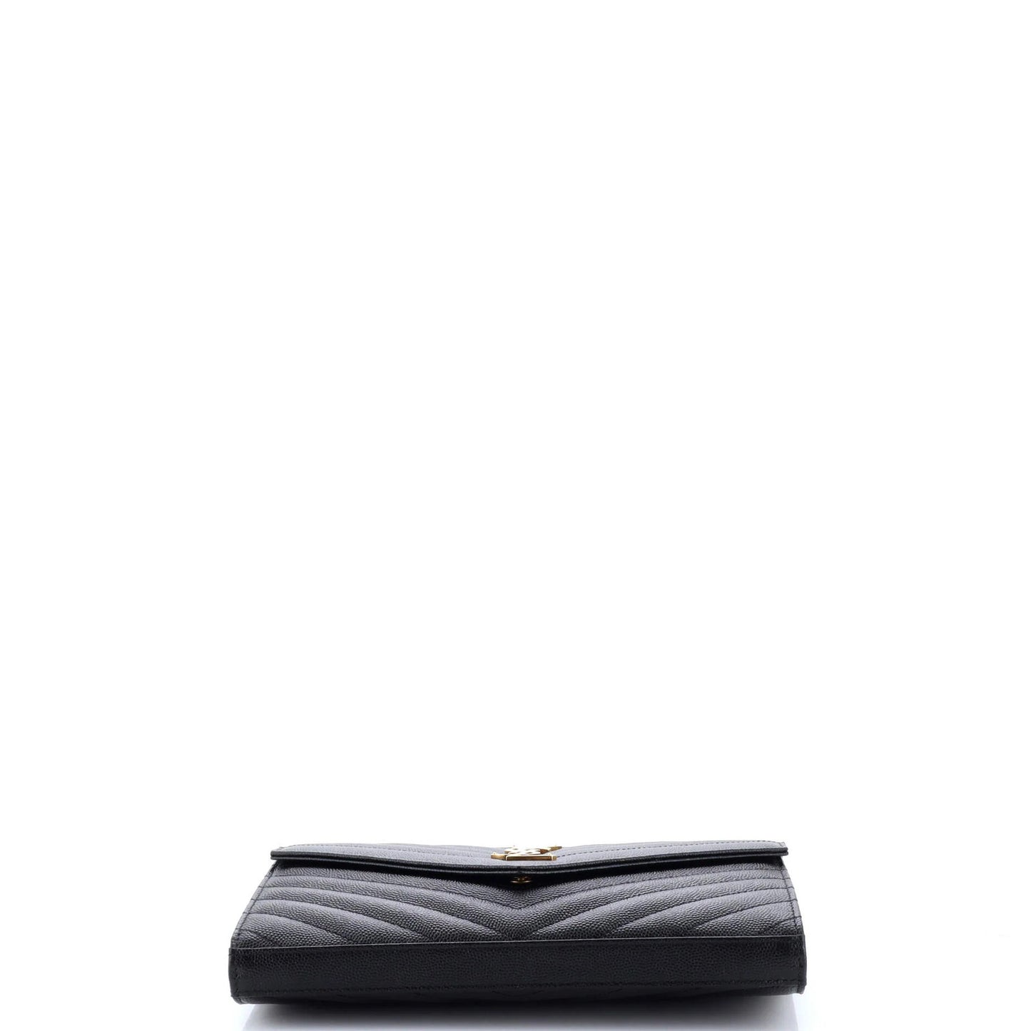 Saint Laurent Classic Monogram Wallet On Chain Matelasse Chevron Leather Medium