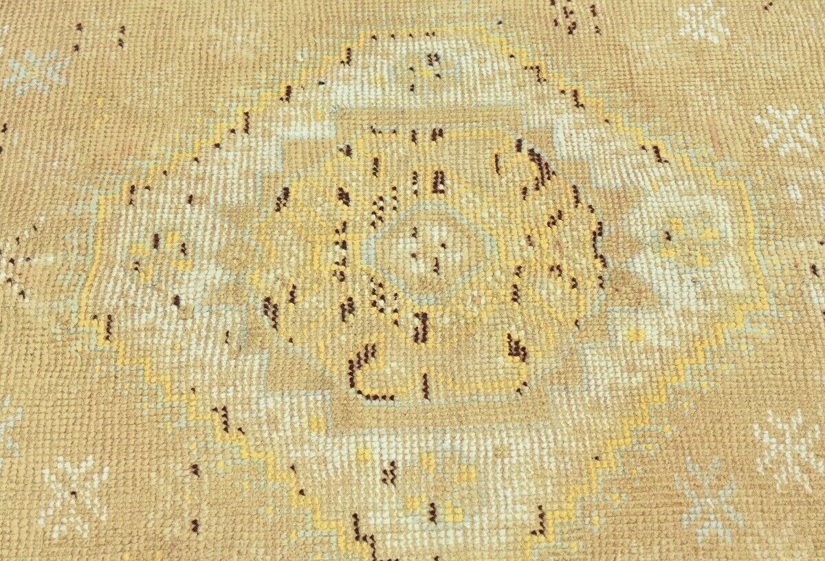 4X9 Ft Vintage Wool Tribal Runner Rug Distressed
