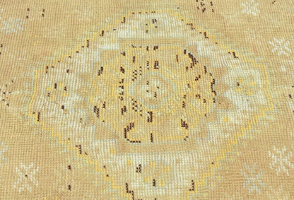 4X9 Ft Vintage Wool Tribal Runner Rug Distressed