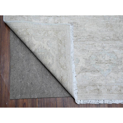 8'1"X9'9" Unique Gray Ziegler Mahal Design Hand Knotted Wool Oriental Rug