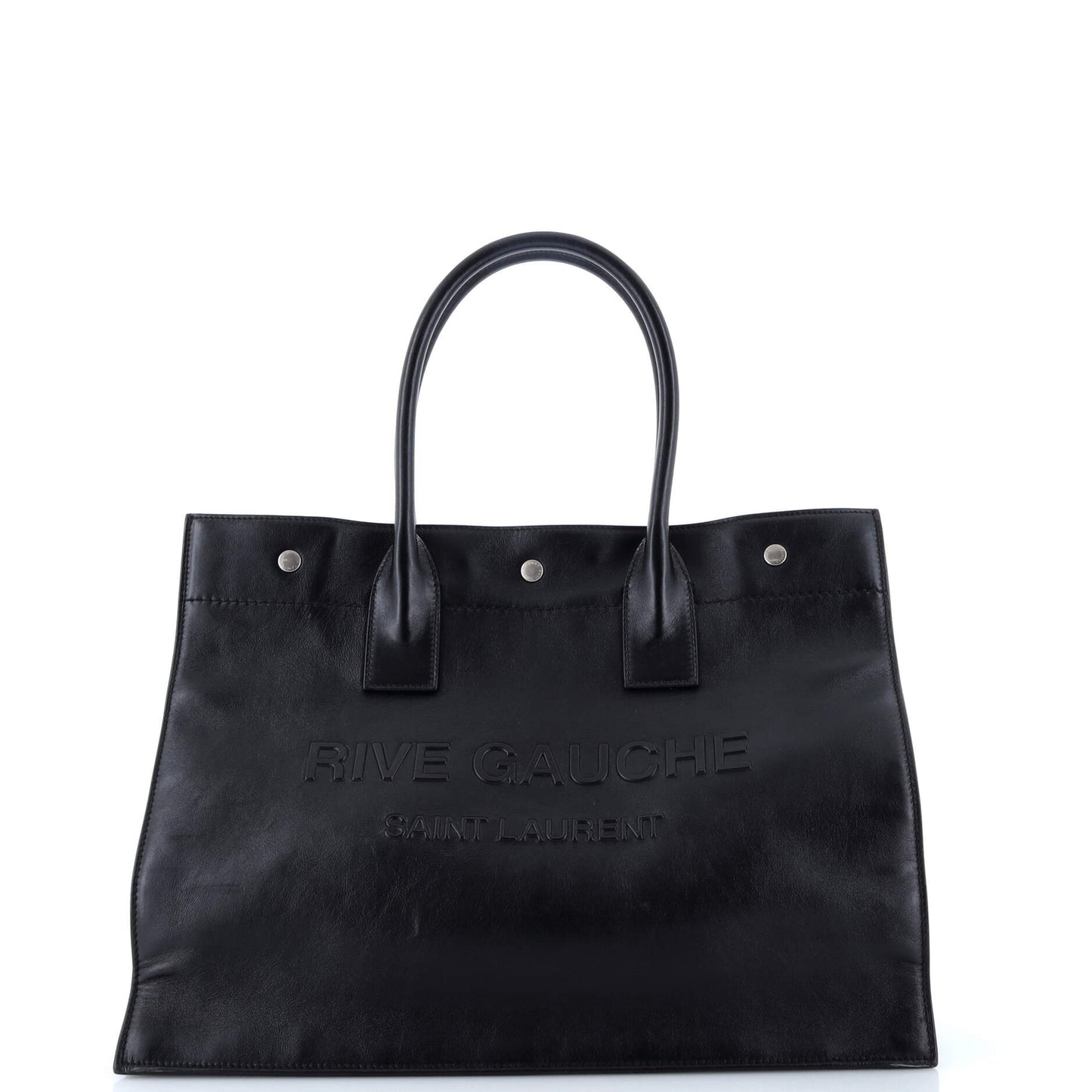 Saint Laurent Rive Gauche Shopper Tote Leather Small