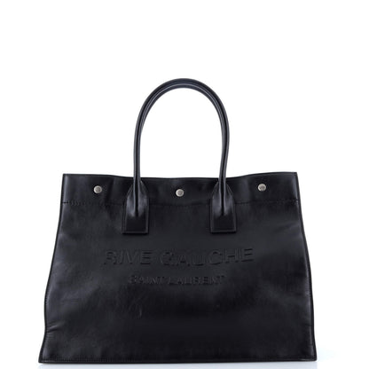 Saint Laurent Rive Gauche Shopper Tote Leather Small