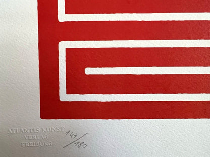 Donald Judd Lithograph Coa Signed Numbered Stamped (180 Ex)