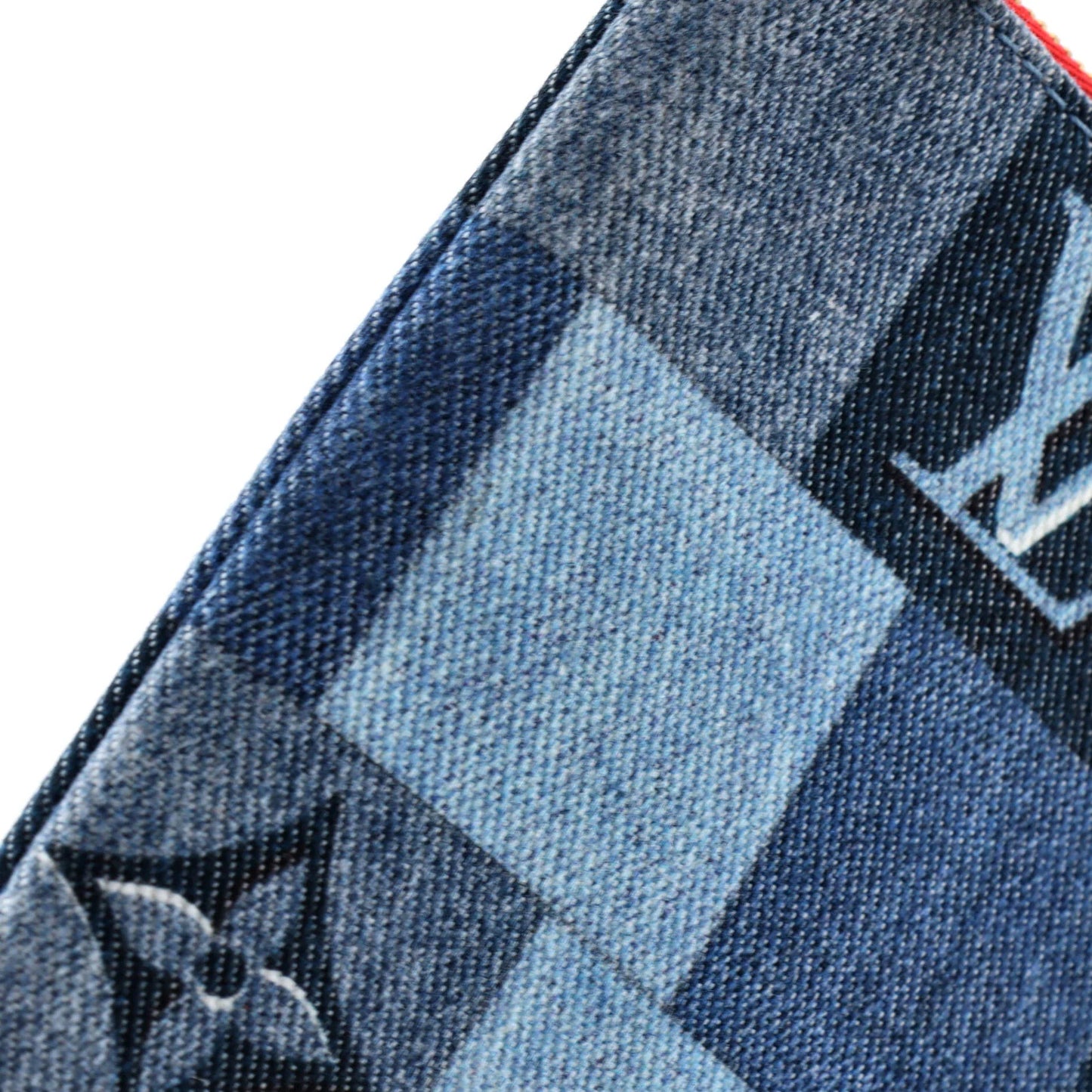Louis Vuitton City Pouch Damier And Monogram Patchwork Denim