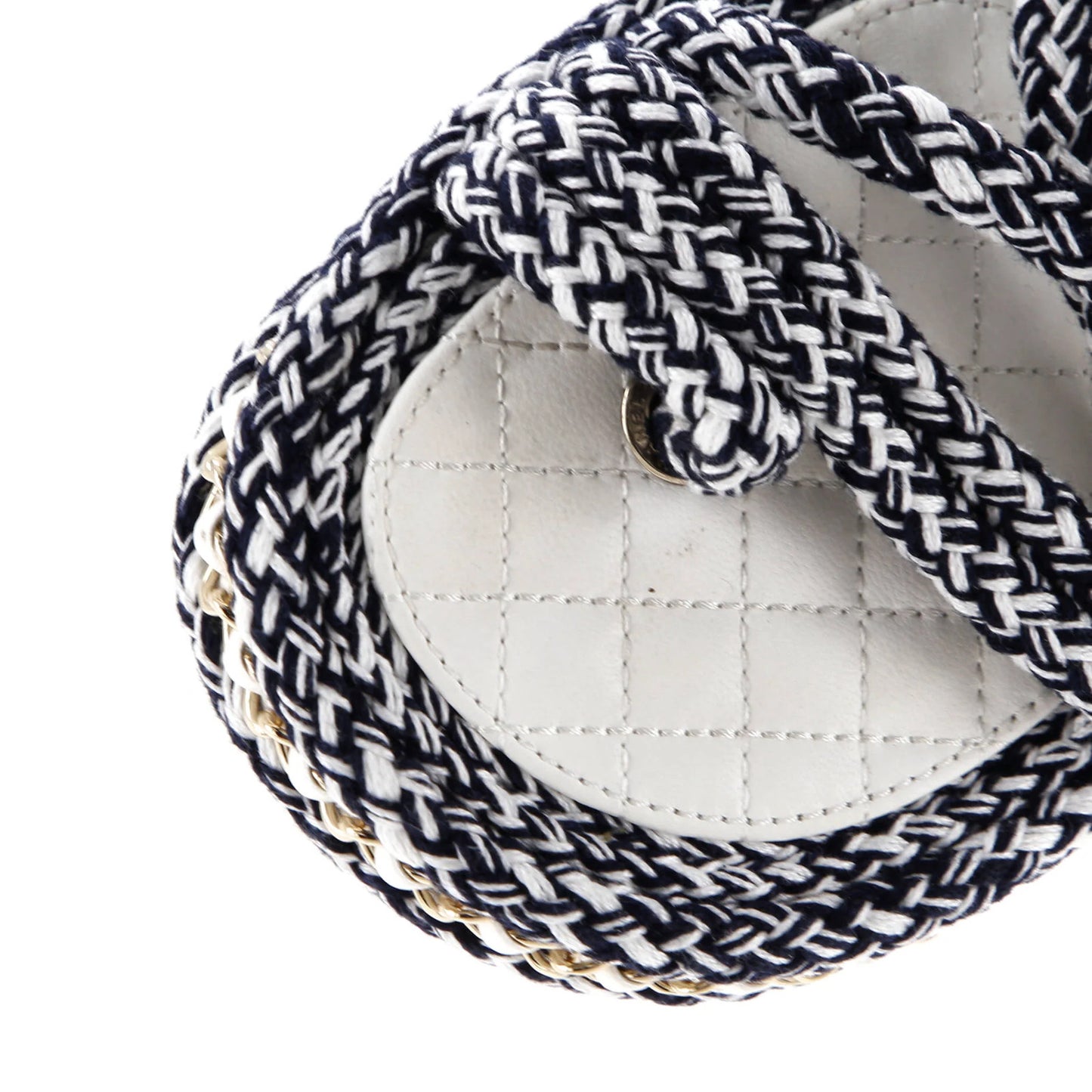 Chanel Women'S Cc Chain Sandals Braided Cord