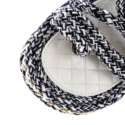 Chanel Women'S Cc Chain Sandals Braided Cord