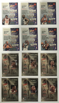 1996 Topps Stadium Club Power Zone Members Only Basketball Lot (12 Cards)