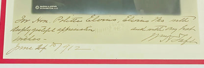 William Howard Taft Autographed Framed Original White House Harris & Ewing Photo