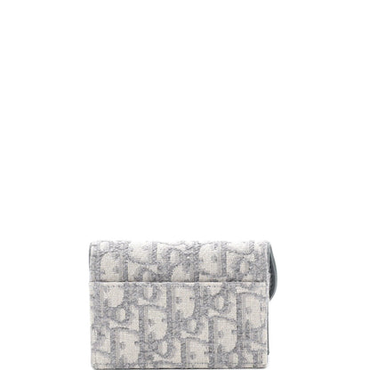 Christian Dior Saddle Card Case Oblique Canvas