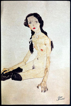 Egon Schiele Lithograph Numbered Coa