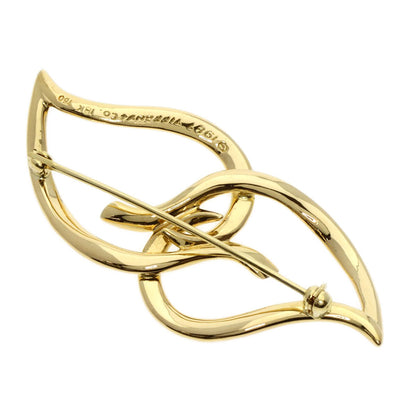 Tiffany&Co.   Brooch Double Leaf K18 Yellow Gold