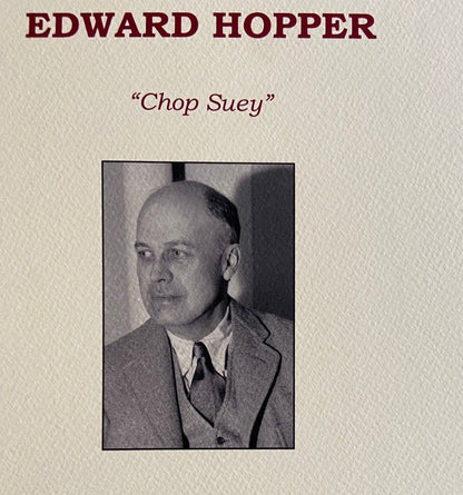 Edward Hopper Lithograph Coa Signed Numbered Pencil