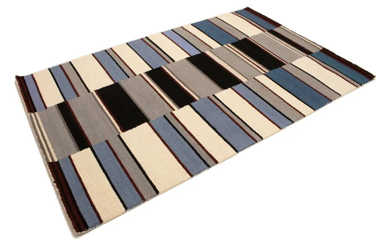 Hand-Tufted Modern Rug Plush 5X8 Multicolored