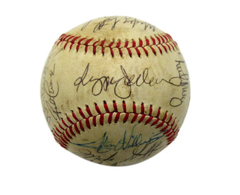 1980 Yankees Oal Team Signed Baseball (16) Reggie