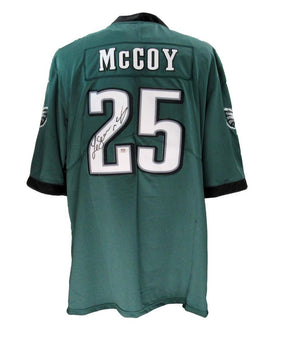 Lesean Mccoy Autographed Nike Green Football Jersey Eagles Psa/Dna 193075