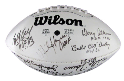 Nfl Hall Of Famers Multi-Autographed (21) Wilson