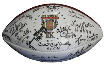 Pro Football Hall Of Fame Enshrinee Golf Classic Ix Autographed Football