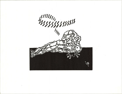 Jean-Robert Ipoustguy Tick Tock; You'Re On Fire Comrade " Lithograp