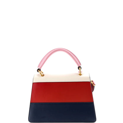 Gucci Queen Margaret Top Handle Bag Colorblock Leather Small