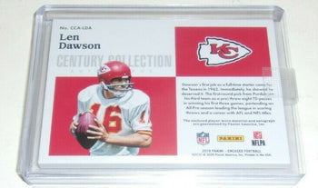 Len Dawson 2019 Panini Century Game  Triple