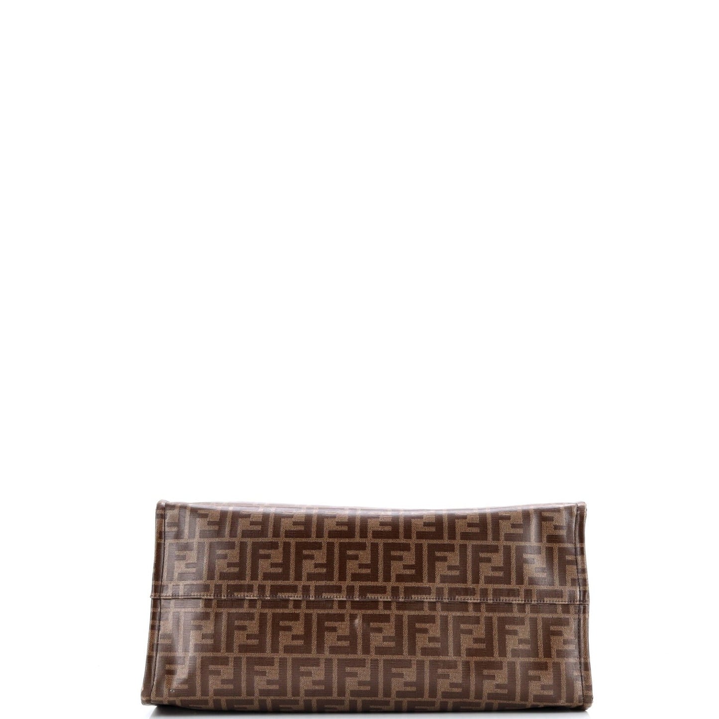 Fendi Mania Logo Shopper Tote Zucca Coated Canvas Large