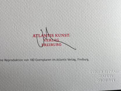 Ellsworth Kelly Lithograph Signed Coa 180 Ex Numbered Pencil Stamp