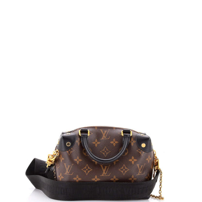Canvas Louis Vuitton Petite Malle Souple Handbag Monogram