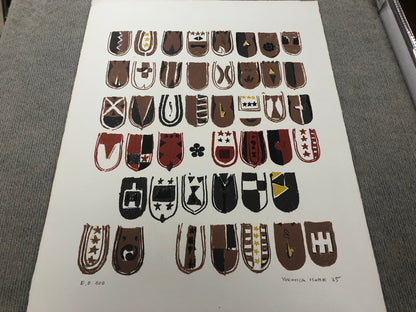 Yukihisa Isobe Crests Series Signed " Lithograph Contemporary