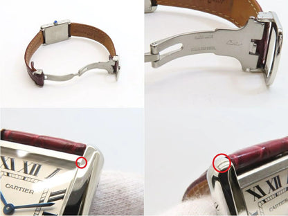 Cartier W5200005 Tank Solo Sm ?Third-Party Leather Strap Quartz