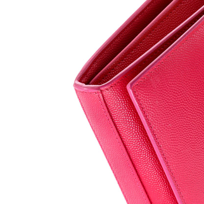 Saint Laurent Classic Monogram Wallet On Chain Leather