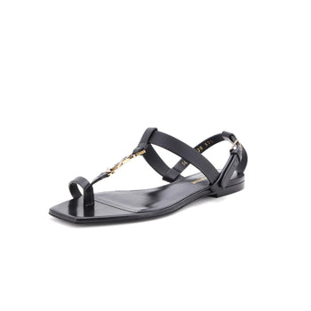 Saint Laurent Women'S Cassandra Flat Sandals Leather
