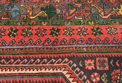Handmade Vintage Traditional Oriental Rug Floral