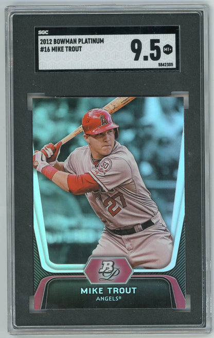 Mike Trout 2012 Bowman Platinum #16 Sgc Mt 9.5