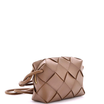 Bottega Veneta Cassette Camera Crossbody Bag Maxi Intrecciato Leather Small