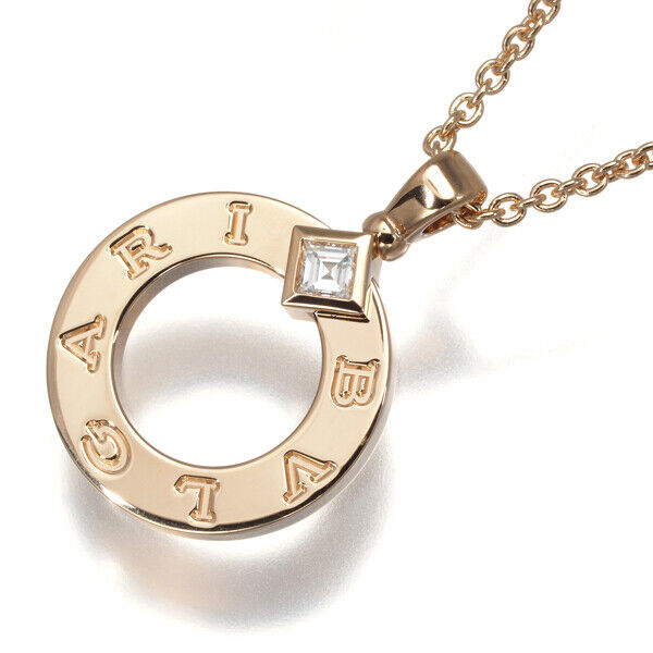 Bvlgari Necklace Bvlgaribvlgari Diamond 18K 750 Rose Gold