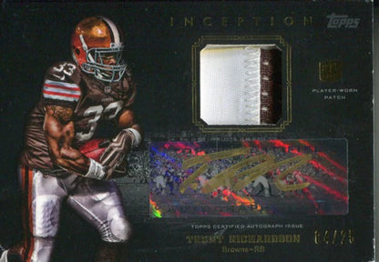 Trent Richardson Autographed 2012 Topps Inception