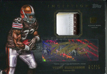 Trent Richardson Autographed 2012 Topps Inception