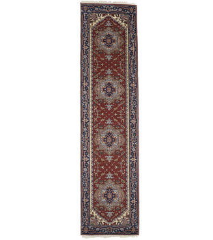 Handmade Wool Serapi Floral Oriental Runner Boho