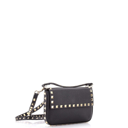 Valentino Garavani Rockstud Top Handle Crossbody Pouch Leather Mini
