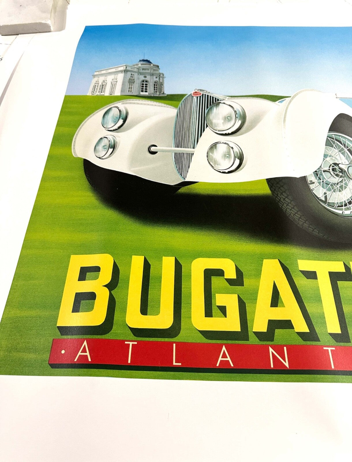 Bugatti Atlantic Razzzia 2006  Poster Original Hand Signed Poster Medium