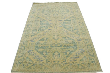 Muted Colors Transitional Floral Oriental Rug