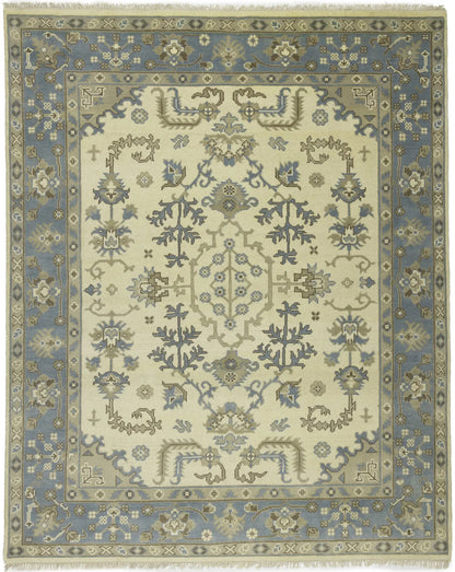 8X10 Ft Oushak Chobi Oriental Rug Floral Design